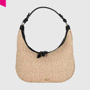 ABRO NANA Beuteltasche klein Raffia