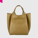 ABRO ESSENTIAL Shopper mittel Leder Agave