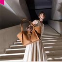 ABRO TEMI Shopper Leder Agave