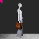 ABRO ESSENTIAL Shopper mittel Leder Agave
