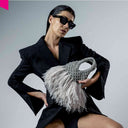 HIBOURAMA VANNIFIQUE MINI PLUMES Handtasche