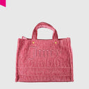 IRIS CRINKLED VELVET Shopper mittel