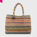 ANOKHI BOOK TOTE CROCHET Handtasche gross