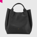 ABRO ESSENTIAL Shopper gross Leder Agave black/gold