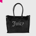 JUICY COUTURE IRIS VELVET RHINESTONES Shopper gross