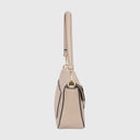 ABRO CAMILLA Schultertasche aus italienischem Rindleder in Beige mit verstellbarem Schulterriemen und Magnetverschluss