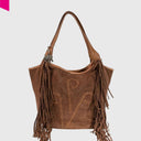 ANOKHI CHEYENNE Velourleder Fransen