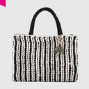 ANOKHI BOOK TOTE CROCHET Handtasche mittel