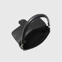 ABRO CAMILLA schwarze Schultertasche aus italienischem Rindleder mit Magnetverschluss und verstellbarem Lederriemen