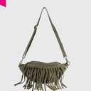 ANOKHI CHARLY Gürteltasche Velourleder mittel