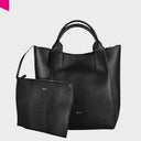 ABRO ESSENTIAL Shopper mittel Leder Agave