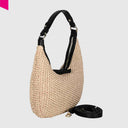 ABRO NANA Beuteltasche klein Raffia