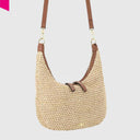 ABRO NANA Beuteltasche klein Raffia