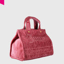 IRIS CRINKLED VELVET Shopper mittel