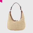ABRO NANA Beuteltasche klein Raffia