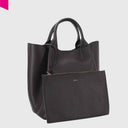 ABRO ESSENTIAL Shopper mittel Leder Agave
