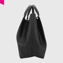 ABRO ESSENTIAL Shopper gross Leder Agave black/gold