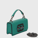 CROMIA JANIS kleine Handtasche aus hochwertigem Leder mit Reißverschlussfach und offenem Fach, elegant und praktisch