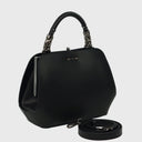Große CROMIA JACKIE Ledertasche mit verstellbarem Schulterriemen und Metallrahmenverschluss
