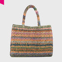 ANOKHI BOOK TOTE CROCHET Handtasche gross