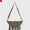 ANOKHI CHARLY Gürteltasche Velourleder mittel