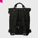CITY Bikepack Rucksack Schwarz Rueckansicht mit gepolsterten Schultergurten
