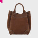 ABRO ESSENTIAL Shopper mittel Leder Suede