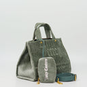 IRIS CRINKLED VELVET Shopper mittel