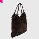 ANOKHI ELSA Beuteltasche Velourleder
