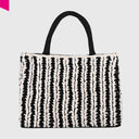 ANOKHI BOOK TOTE CROCHET Handtasche mittel