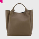 ABRO ESSENTIAL Shopper gross Leder Agave