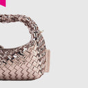 LES VISIONNAIRES GRETA MICRO WEAVE METALLIC Handtasche
