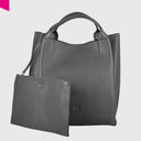 ABRO ESSENTIAL Shopper gross Leder Agave