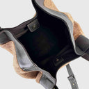 Großer ABRO ESSENTIAL Shopper aus Teddyfell und italienischem Rindleder mit Magnetverschluss und abnehmbarem Lederriemen