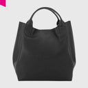 ABRO ESSENTIAL Shopper gross Leder Agave black/gold
