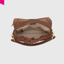 ABRO TEMI Schultertasche mittel Leder Suede