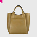 ABRO ESSENTIAL Shopper mittel Leder Agave