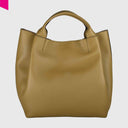 ABRO ESSENTIAL Shopper gross Leder Agave