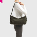 LES VISIONNAIRES MARIE BAGUETTE SLOUCHY BUCKLE COZY Schultertasche