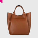 ABRO ESSENTIAL Shopper mittel Leder Agave