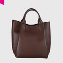 ABRO ESSENTIAL Shopper mittel Leder Agave