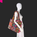 ANOKHI BOOK TOTE CROCHET Handtasche mittel