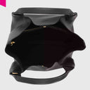 ABRO ESSENTIAL Shopper gross Leder Agave black/gold
