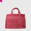 IRIS CRINKLED VELVET Shopper mittel