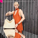 ABRO KAIA Beuteltasche Raffia