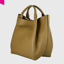 ABRO ESSENTIAL Shopper gross Leder Agave