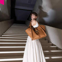 ABRO TEMI Shopper Leder Agave