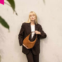 ABRO NANA Beuteltasche klein Leder Suede