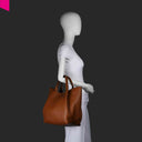 ABRO ESSENTIAL Shopper mittel Leder Agave