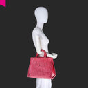 IRIS CRINKLED VELVET Shopper mittel